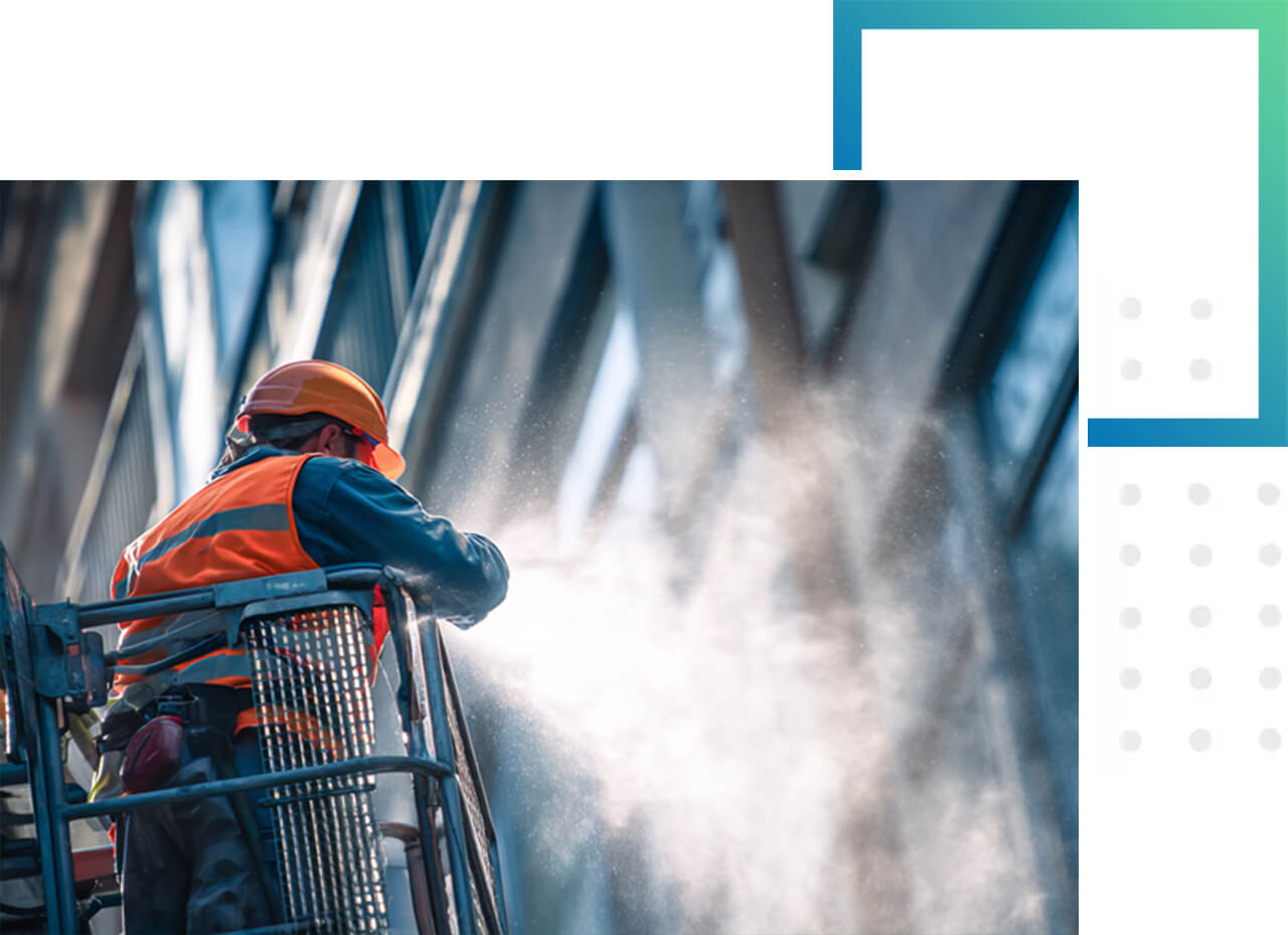 Professionelle Fassadenreinigung mit Hochdruck